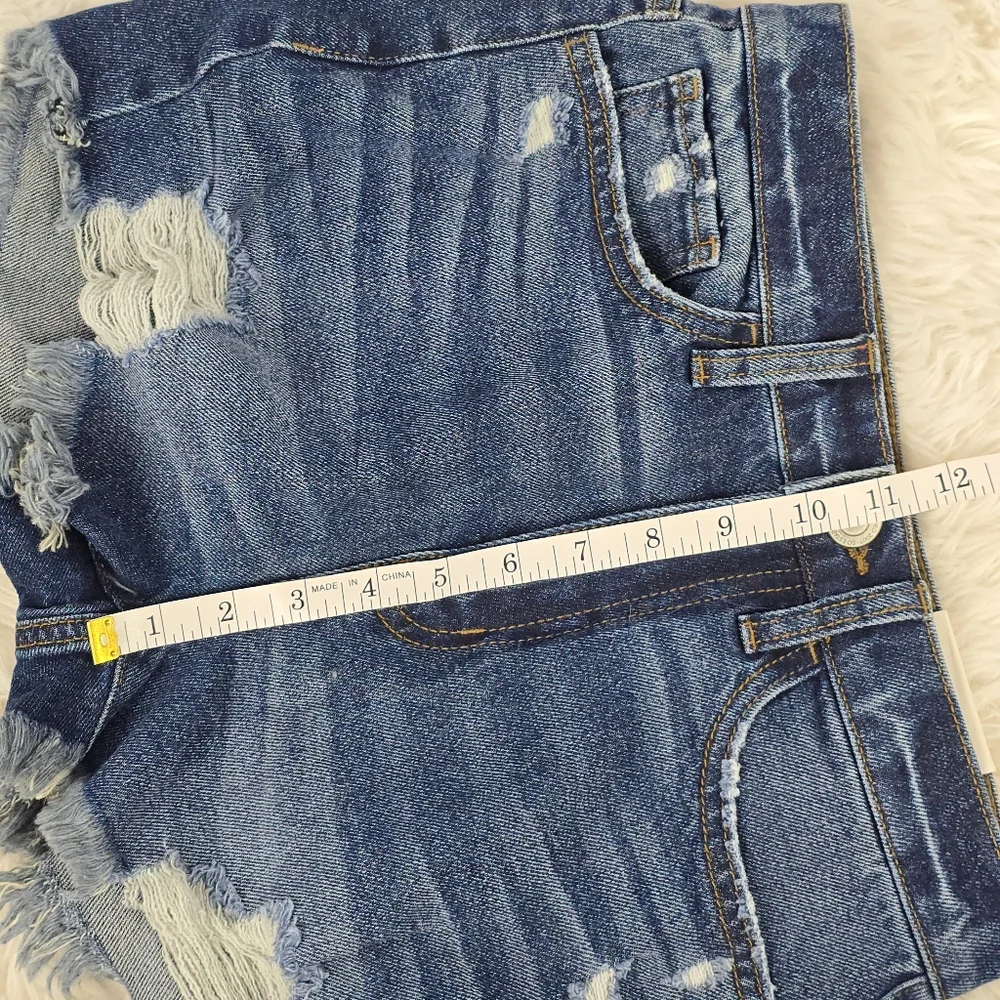Denim Distressed Shorts